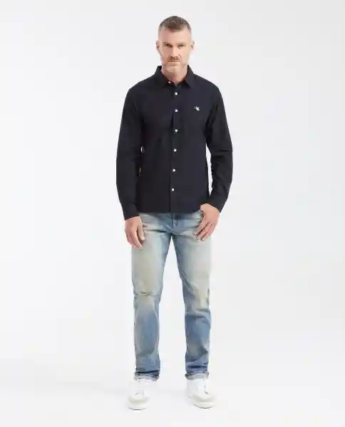 Camisa Oxford Manga Larga Negro Sombrío Ultraoscuro M Chevignon