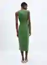 Vestido Susi-H Verde Talla M Mujer Mango