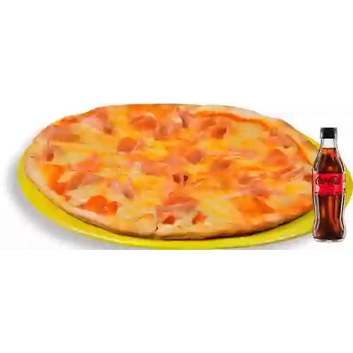 Combo Hawaiana + Coca Cola Sin Azúcar 300ML