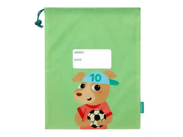 Bolsa de Aseo Poliéster Pre Escolar Verde 30 x 38 cm Casaideas