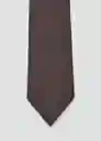 Corbata Basic8 Marrón Talla 99 Hombre Mango