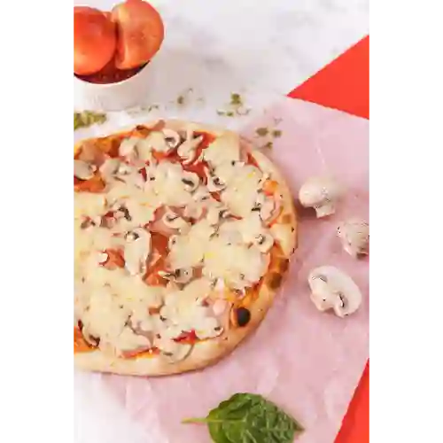 Pizza Mediana Jamón y Champiñón