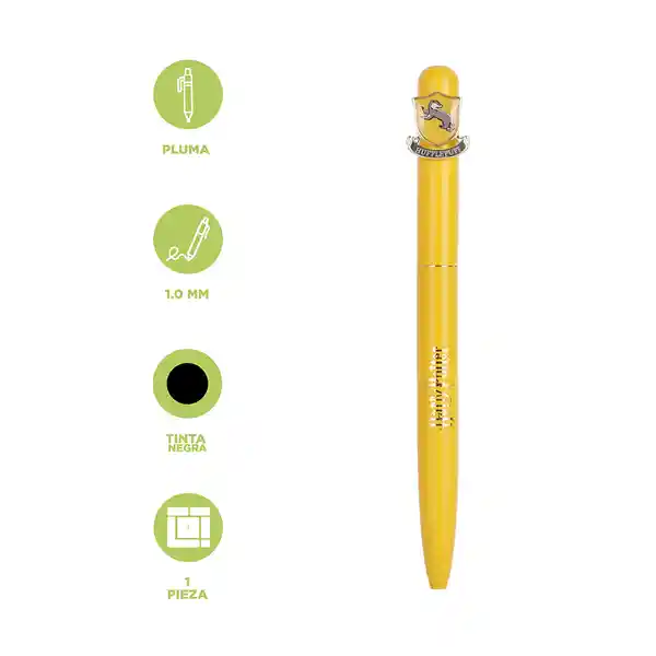 Esfero Hufflepuff Harry Potter Negro 10 mm Miniso