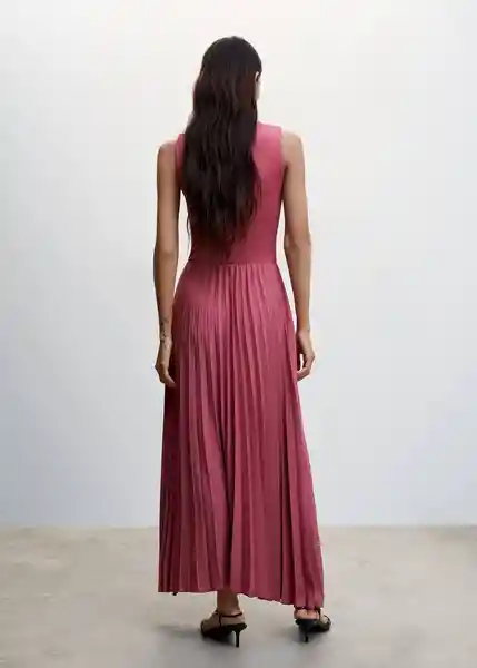 Vestido Caldera-A Rosa Talla M Mujer Mango