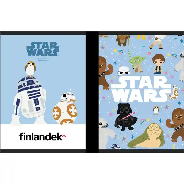 Finlandek Cuaderno Cosido Rayado Star Wars 50 Hojas