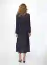 Vestido Till-A Navy Talla M Mujer Mango