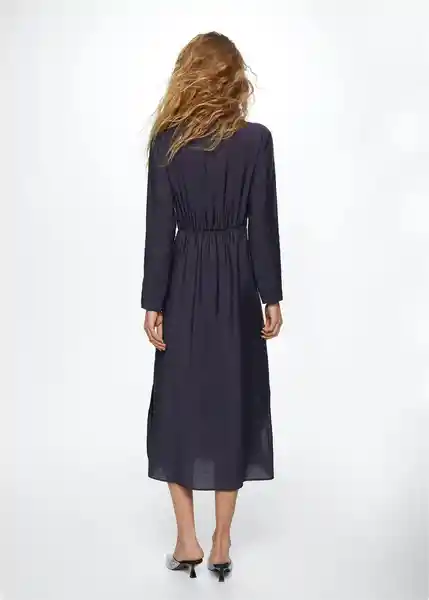 Vestido Till-A Navy Talla M Mujer Mango