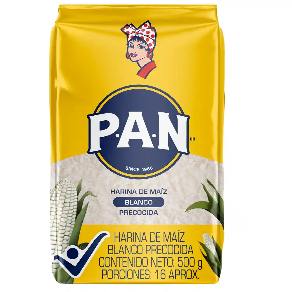 Pan Harina Precocida de Maíz Blanca 500g