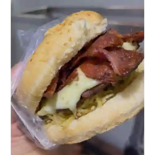 Hamburguesa Doble Queso y Doble Tocineta