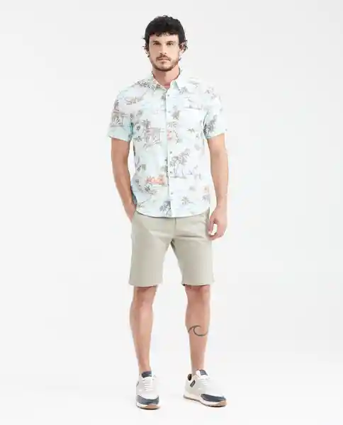 Camiseta Palm Trees Azul Ilusión Claro T. S Chevignon