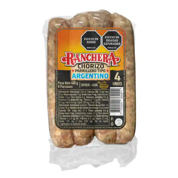 Chorizo Argentino Ranchera x 400 g