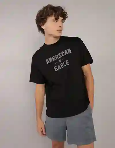 Camiseta Hombre Negro Talla SMALL 4290001 American Eagle