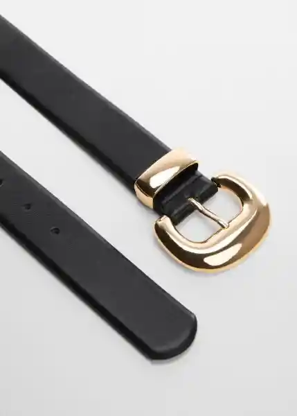 Cinturón Apen Negro Talla M Mujer Mango