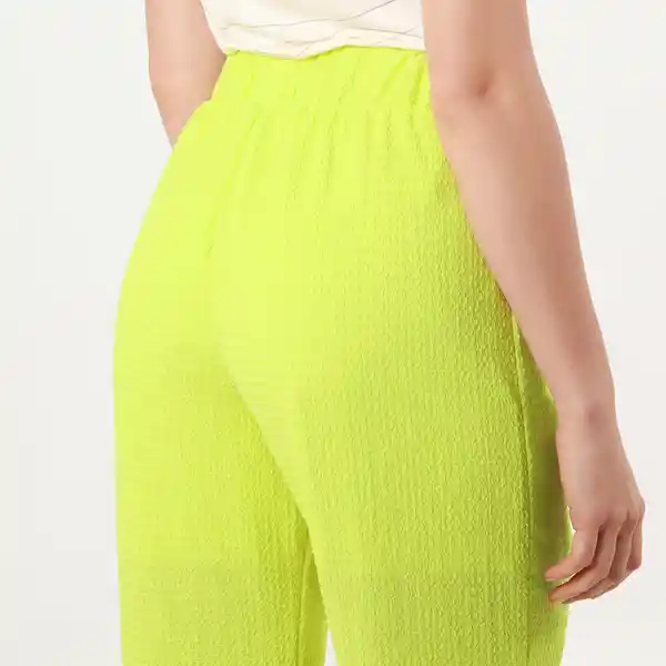 Pantalón Tiro Alto Bota Flare Verde Talla 12 - 568029