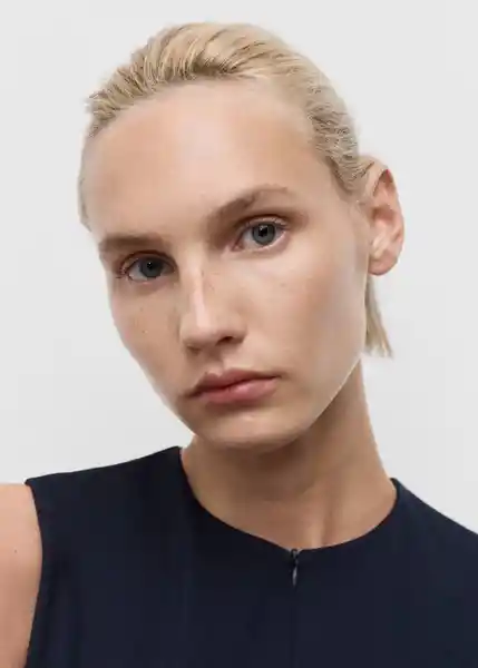 Top Brin Navy Talla XS Mujer Mango