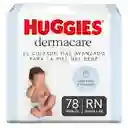 Pañales Huggies Dermacare Etapa 0/RN Con Corte Umbilical 78 Und
