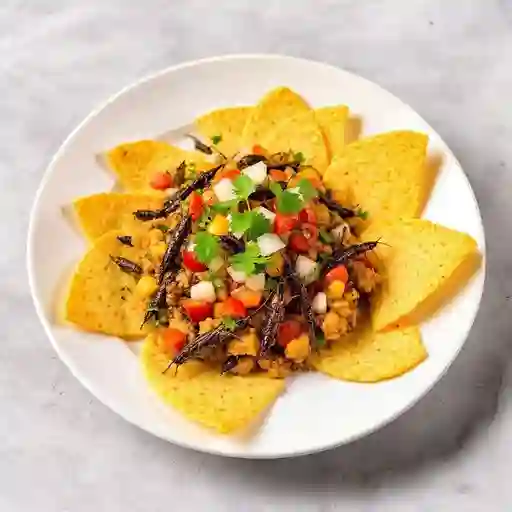 Chapulines Con Totopos