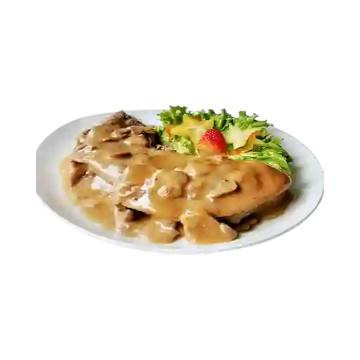 Lengua en Salsa de Champiñones