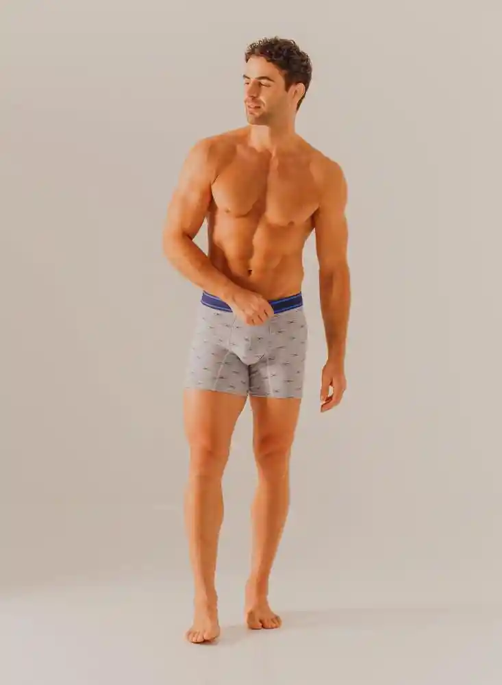 Boxer Hombre X2 L - Azul/Est