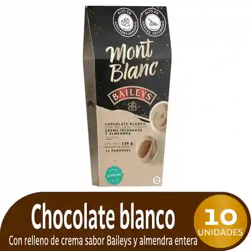 Mont Blanc Bombones de Chocolate Blanco con Baileys