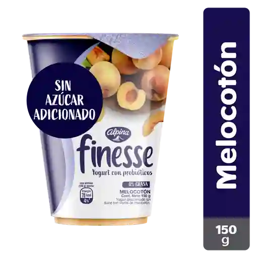 Finesse Yogurt Sabor a Melocotón sin Azúcar