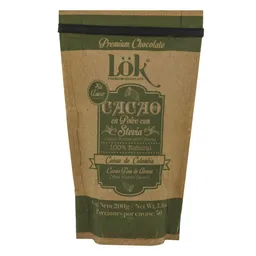 Cacao Polvo Stevia Fino Lok Premium Products 200 Gr
