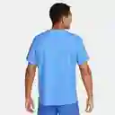 Nike Camiseta M Df Uv Miler Ss Para Hombre Azul Talla S