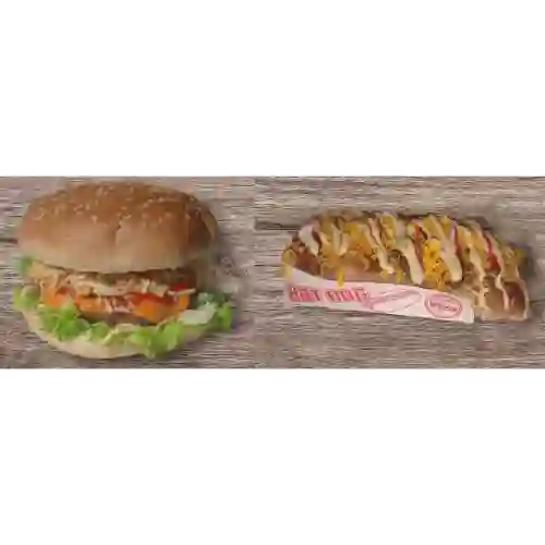 Hamburguesa Sencilla + Perro Especial