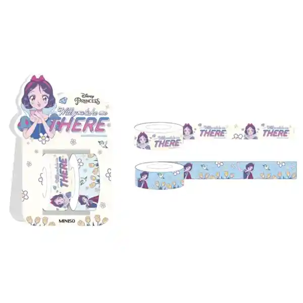 Cinta Adhesiva Rollos Serie Disney Manga Princesas Miniso