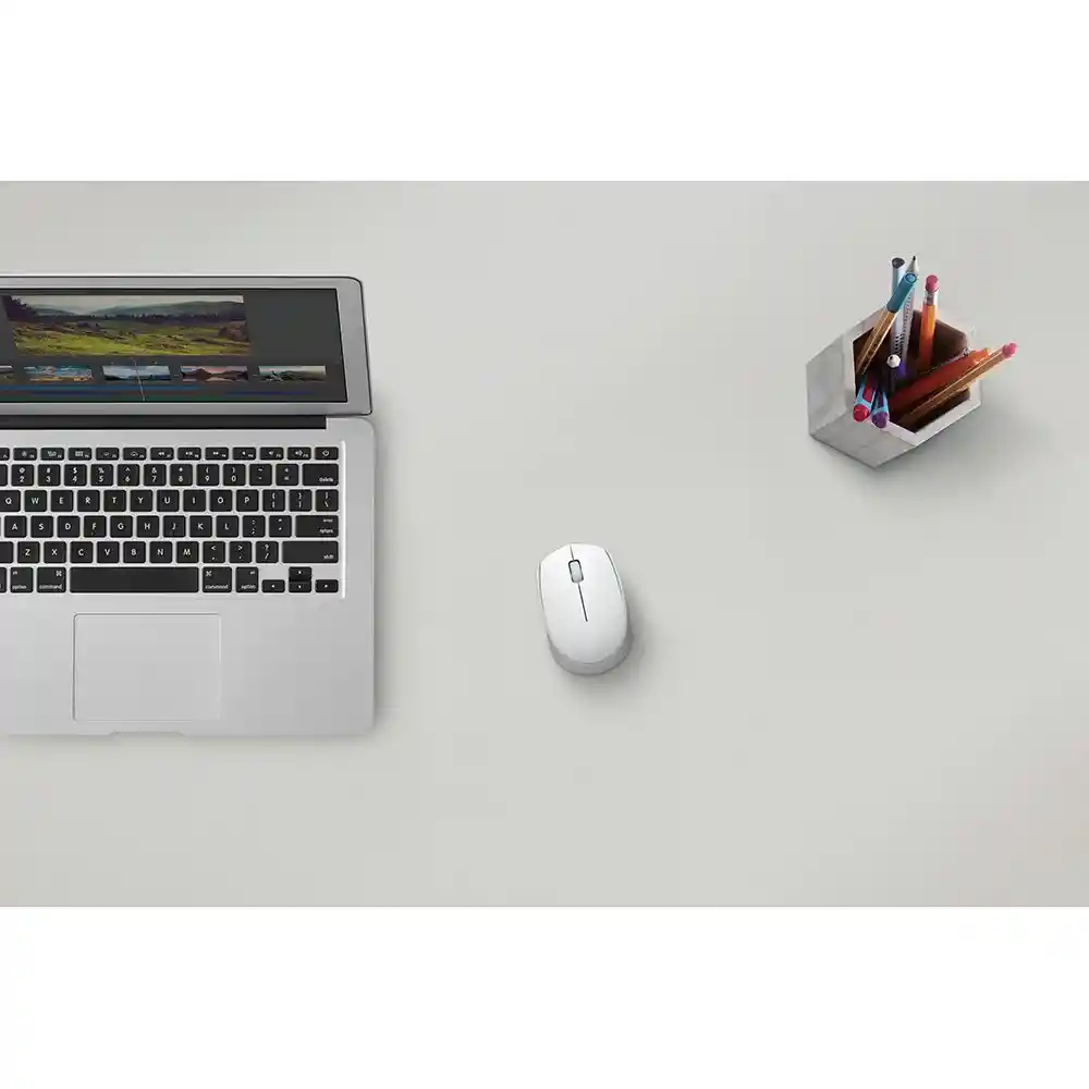 Logitech Mouse M170 Inalámbrico Blanco