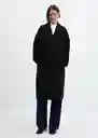 Abrigo Picarol Negro Talla S Mujer Mango