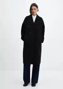 Abrigo Picarol Negro Talla S Mujer Mango