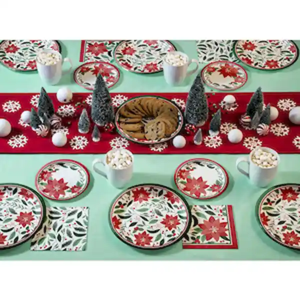 Artstyle Kit de Platos y Servilletas Desechables Navideños