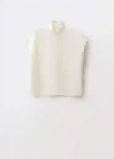 Blusa Lunas Crudo Talla S Mujer Mango