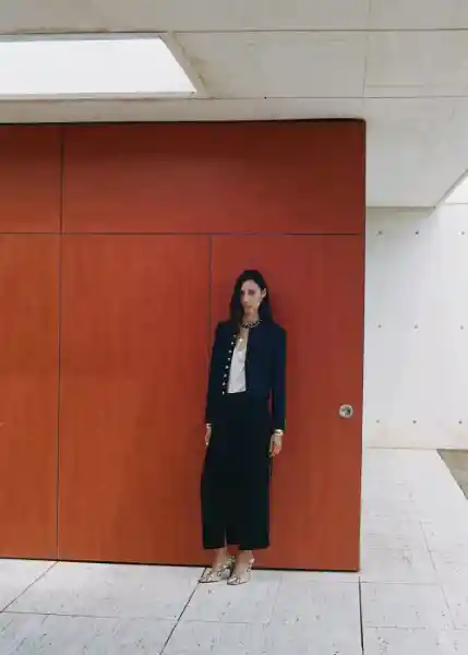 Falda Sebas Negro Talla 38 Mujer Mango