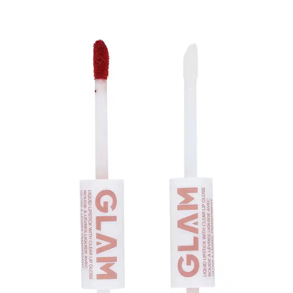 Labial Líquido de Doble Punta Brillo Glam Maple Red 02 Miniso