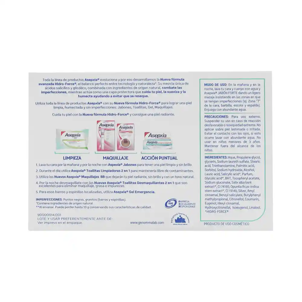 Asepxia Jabón