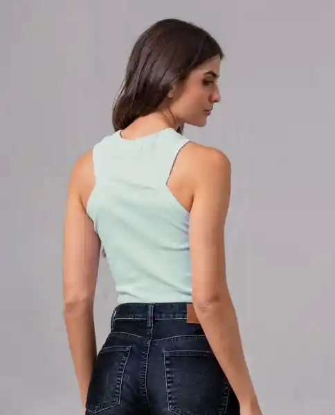 Camiseta Mujer Verde Canton Medio Talla S 72591 Rifle