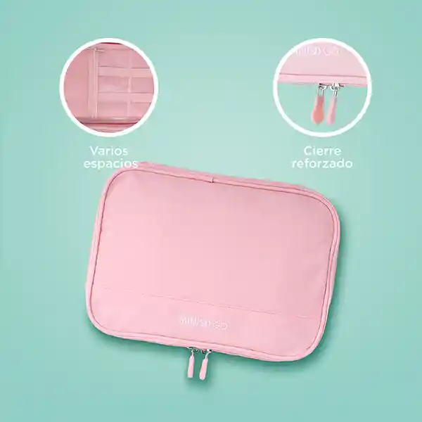 Estuche de Accesorio Electrónico Portátil Rosa Miniso