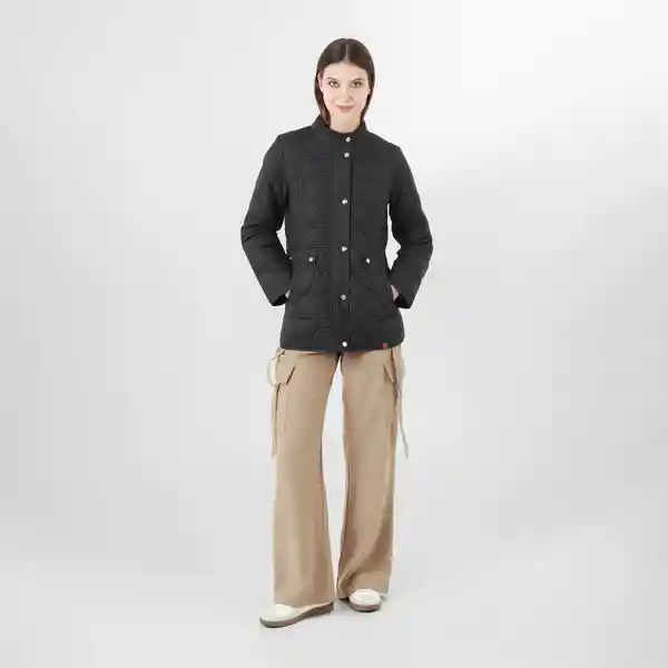 Chaqueta Cuello Alto Manga Larga Negro Talla M 725514