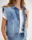 Chaqueta Azul Rivera Medio Talla L 629F011 Esprit