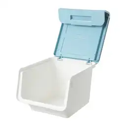 Miniso Caja de Almacenamiento Con Tapa Azul Grande S