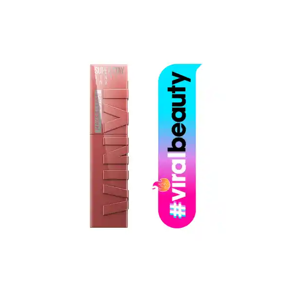 Maybelline Labial Líquido Superstay Vinyl Ink Cheeky