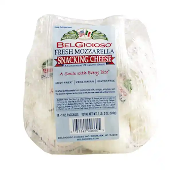 Belgioioso Queso Mozzarella Snacking Fresh
