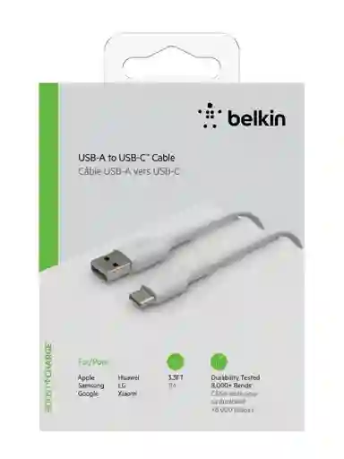 Belkin Cable Usb A Tipo C Blanco