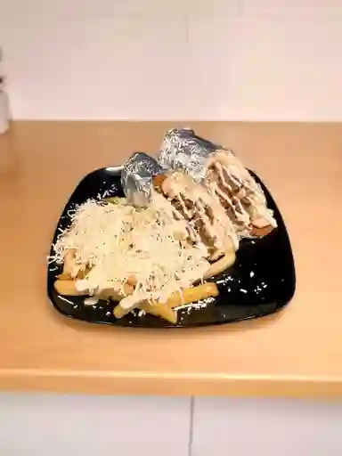 Chuzo Pan de Cerdo Papas