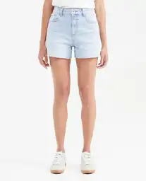 Short Claro Femenino Azul Cristalino Claro Talla 6 Chevignon