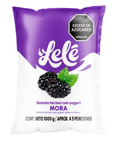 Lele Bebida Lactea Yogurt Mora