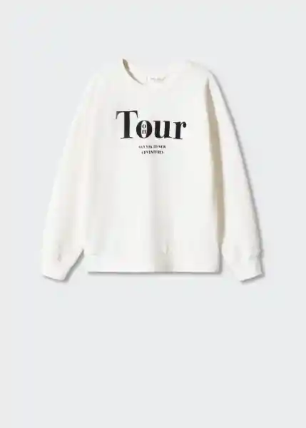 Buzo Sudadera Dublini Off White Talla 10 Niña Mango