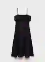 Vestido Nicola Negro Talla S Mujer Mango